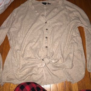 Thermal beige shirt from urban outfitters